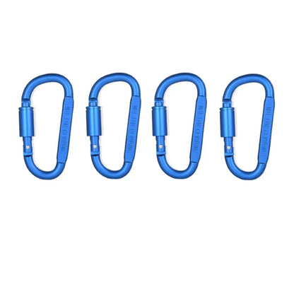 Set de 4 Mousquetons en Aluminium Alliage – Clip Porte-Clés Camping & Survie EDC - BLACKBEARD OUTDOOR INDUSTRIES