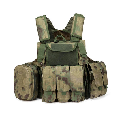 Gilet Tactique Airsoft Molle - Gilet de Combat Assaut pour Paintball, Chasse et Activités Extérieures BLACKBEARD OUTDOOR INDUSTRIES