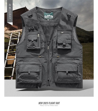 Gilet Tactique Homme Été – 14 Poches, Mesh Respirant - BLACKBEARD OUTDOOR INDUSTRIES
