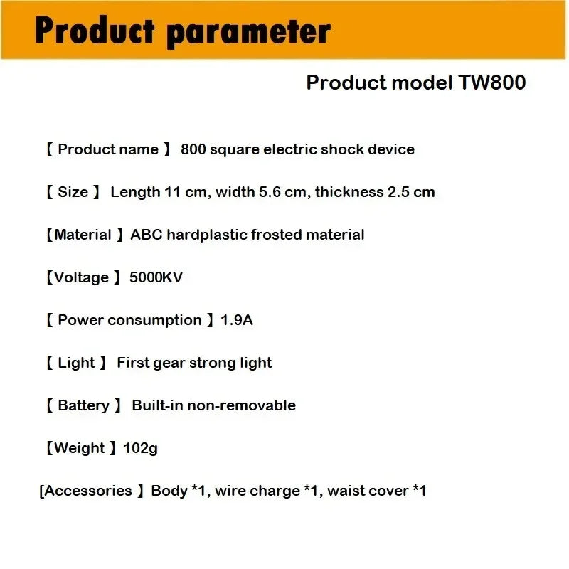 shockers éléctrique TW800 et 928 Ma boutique
