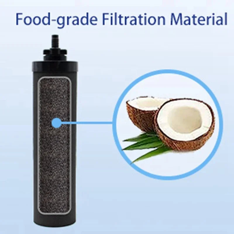 Lot de 4 Filtres à Eau à Charbon Actif de Coquille de Noix de Coco Noirs pour BERKEY BB9-2 – Compatible avec Systèmes de Filtration par Gravité Ma boutique