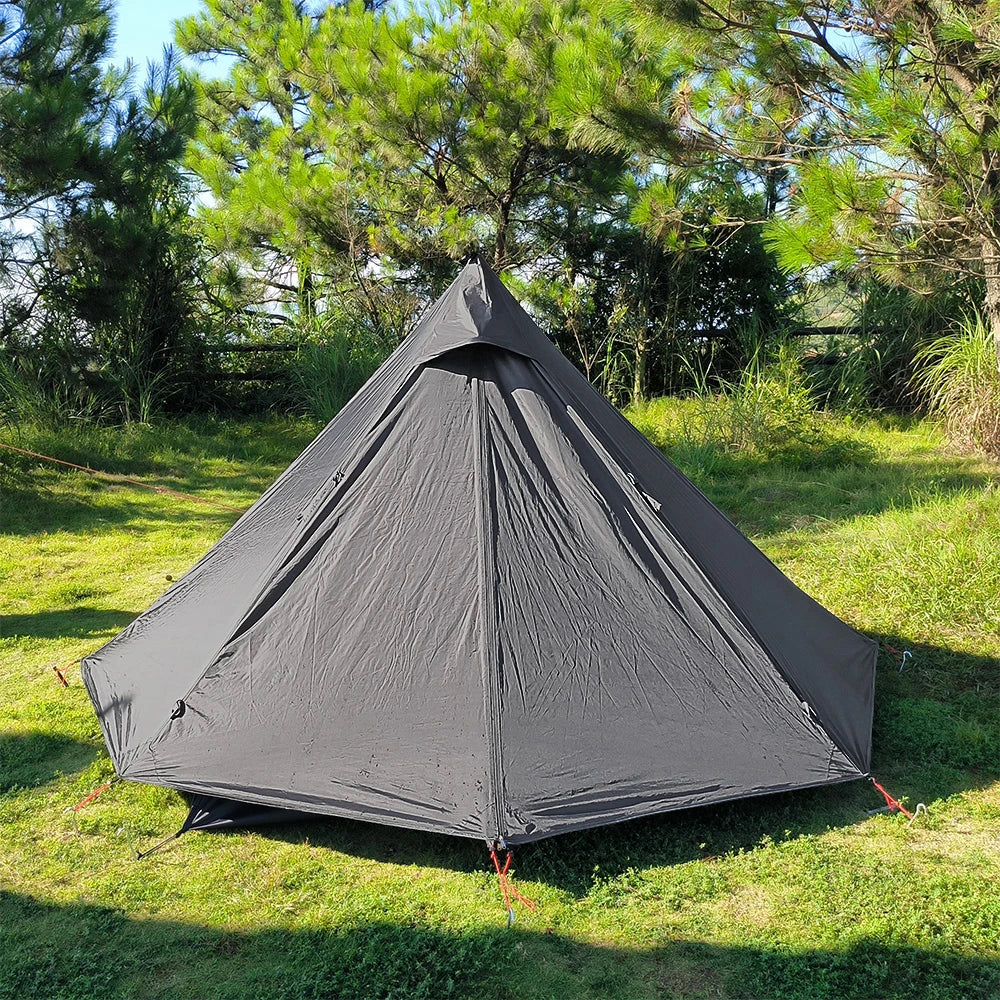 Tente Hot Tent Tipi 1 Personne – Avec Fenêtre pour Cheminée | Double Paroi | 3 Saisons | Bushcraft / Camping Solo - BLACKBEARD OUTDOOR INDUSTRIES