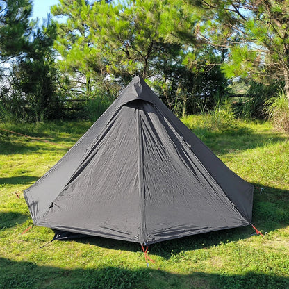 Tente Hot Tent Tipi 1 Personne – Avec Fenêtre pour Cheminée | Double Paroi | 3 Saisons | Bushcraft / Camping Solo - BLACKBEARD OUTDOOR INDUSTRIES