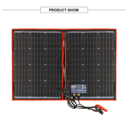 Dokio 100W Panneau Solaire Flexible et Pliant 18V avec Kit Contrôleur 12V – Idéal pour Camping, Voyage et VR - BLACKBEARD OUTDOOR INDUSTRIES