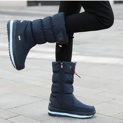 Bottes d’Hiver Femme à Plateforme – Chaudes, Antidérapantes, Mi-Mollet – Style Élégant et Confort Assuré - BLACKBEARD OUTDOOR INDUSTRIES
