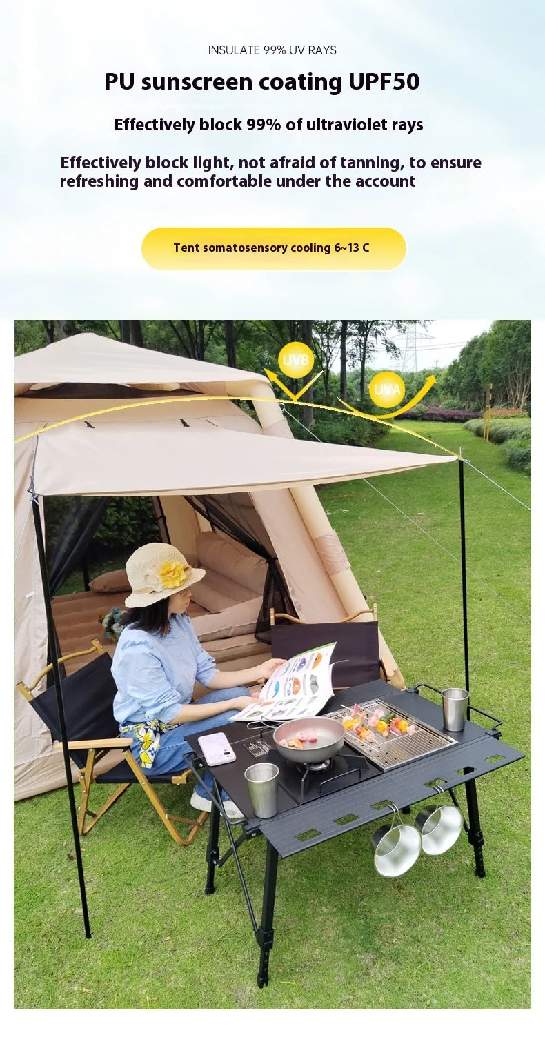 Tente Gonflable Lohascamping pour 4-5 Personnes - Air Shelter Dome Tent - BLACKBEARD OUTDOOR INDUSTRIES