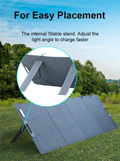 Dokio 100W Panneau Solaire Flexible et Pliant 18V avec Kit Contrôleur 12V – Idéal pour Camping, Voyage et VR - BLACKBEARD OUTDOOR INDUSTRIES