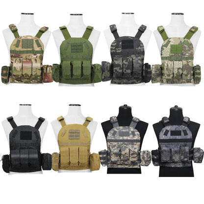 Gilet Tactique Enfant - Gilet Militaire Airsoft et Chasse Camouflage pour Enfants - Équipement Outdoor Paintball Molle BLACKBEARD OUTDOOR INDUSTRIES
