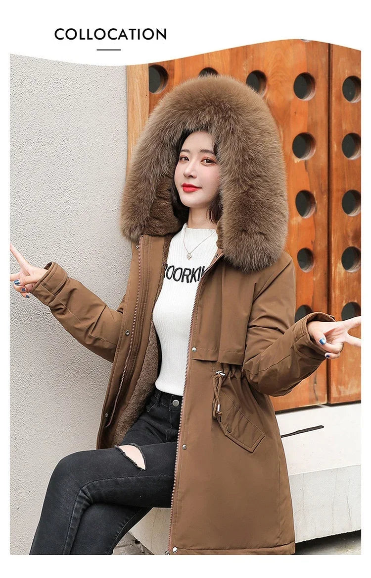 Parka Longue Femme avec Col en Fourrure – Manteau Hiver BLACKBEARD OUTDOOR INDUSTRIES