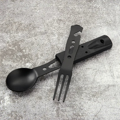 Set Multifonction Camping - Couteaux, Couverts et Sifflet en Acier Inoxydable - BLACKBEARD OUTDOOR INDUSTRIES