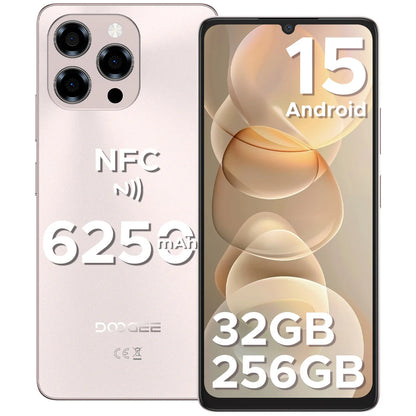 Doogee Note58 Pro – Smartphone Android 15 Global Version | 8 Go RAM + 256 Go ROM | Batterie 6250 mAh | Écran 6,75" HD+ | NFC - BLACKBEARD OUTDOOR INDUSTRIES