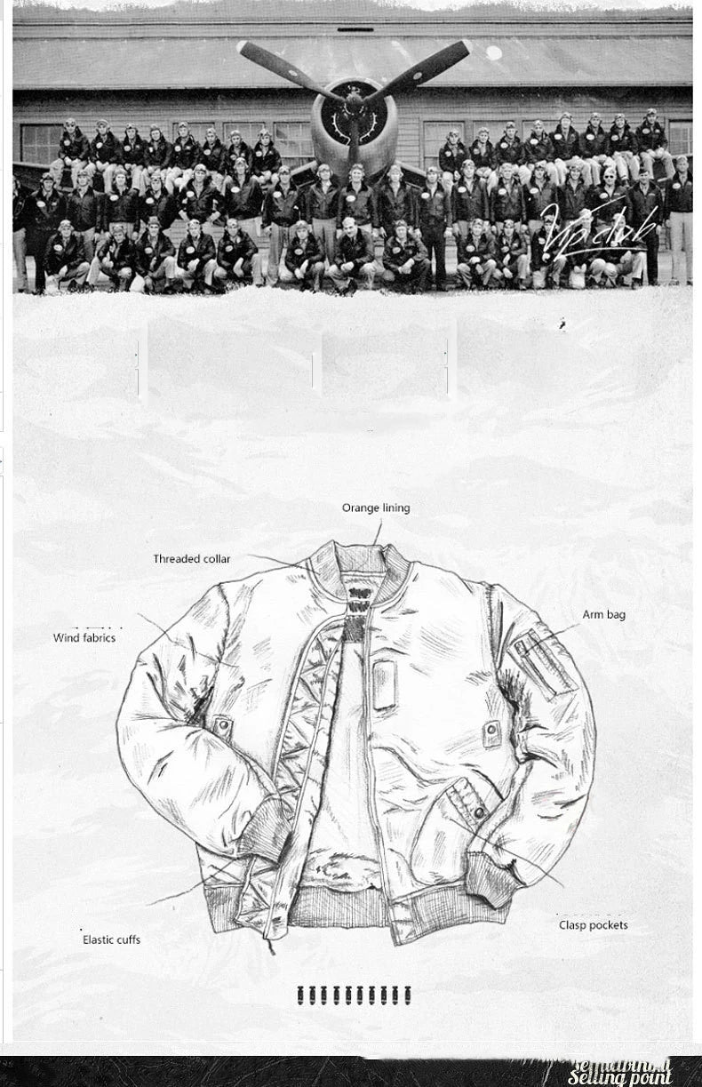 Veste Bombardier Homme Hiver Chaude - BLACKBEARD OUTDOOR INDUSTRIES