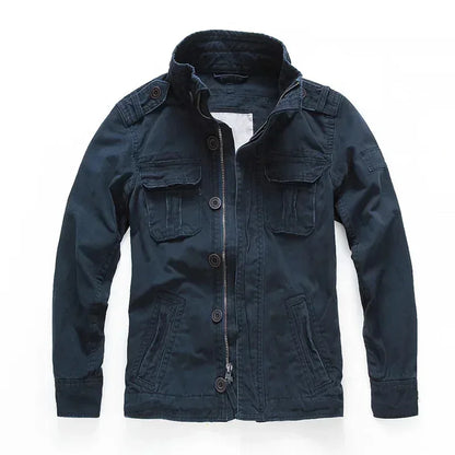 Veste Homme M65 Denim Rétro – Cargo Multi Poches – Style Militaire Outdoor Casual - BLACKBEARD OUTDOOR INDUSTRIES