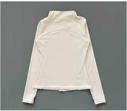 Veste Fitness à Col Montant pour Femme – Veste de Sport Slim-Fit à Fermeture Éclair, Séchage Rapide pour Yoga, Course et Cyclisme - BLACKBEARD OUTDOOR INDUSTRIES