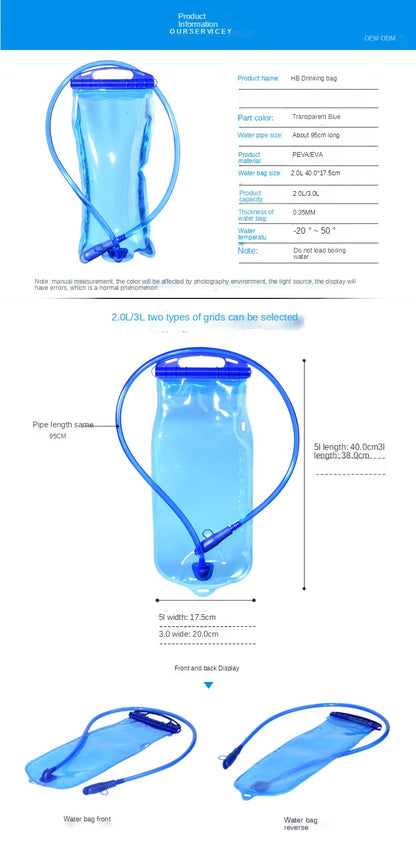 Réservoir d’eau 1,5L / 2L pour Sac d’Hydratation – Sac de Stockage d’Eau pour Gilet, Running, Cyclisme - BLACKBEARD OUTDOOR INDUSTRIES