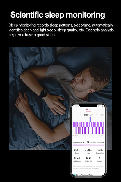 Montre Connectée Médicale GUHUAVMI TK26 – ECG+PPG – Uric Acid, Température, Lipides, Appels Bluetooth – Écran AMOLED 1.43” – Étanche IP68 - BLACKBEARD OUTDOOR INDUSTRIES