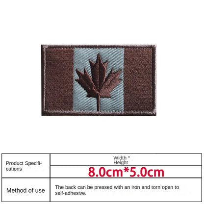 Patch Drapeau Canada – Brodé avec Velcro ou à Coudre - BLACKBEARD OUTDOOR INDUSTRIES