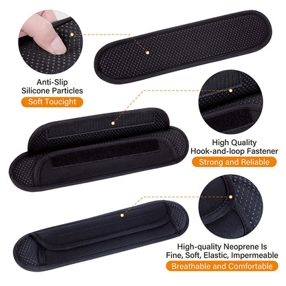 Lot de 2 Coussinets d'Épaule Universels Antidérapants – Épaulières Épaisses pour Sac à Dos, Sacs à Bandoulière, Sangles de Guitare, Sacs Ordinateur, etc. - BLACKBEARD OUTDOOR INDUSTRIES