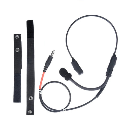 Casque Tactique WADSN MH180-V avec Conduction Osseuse pour Airsoft – Casque de Signalisation avec Microphone pour Interface 7.0 PLUG PTT BLACKBEARD OUTDOOR INDUSTRIES
