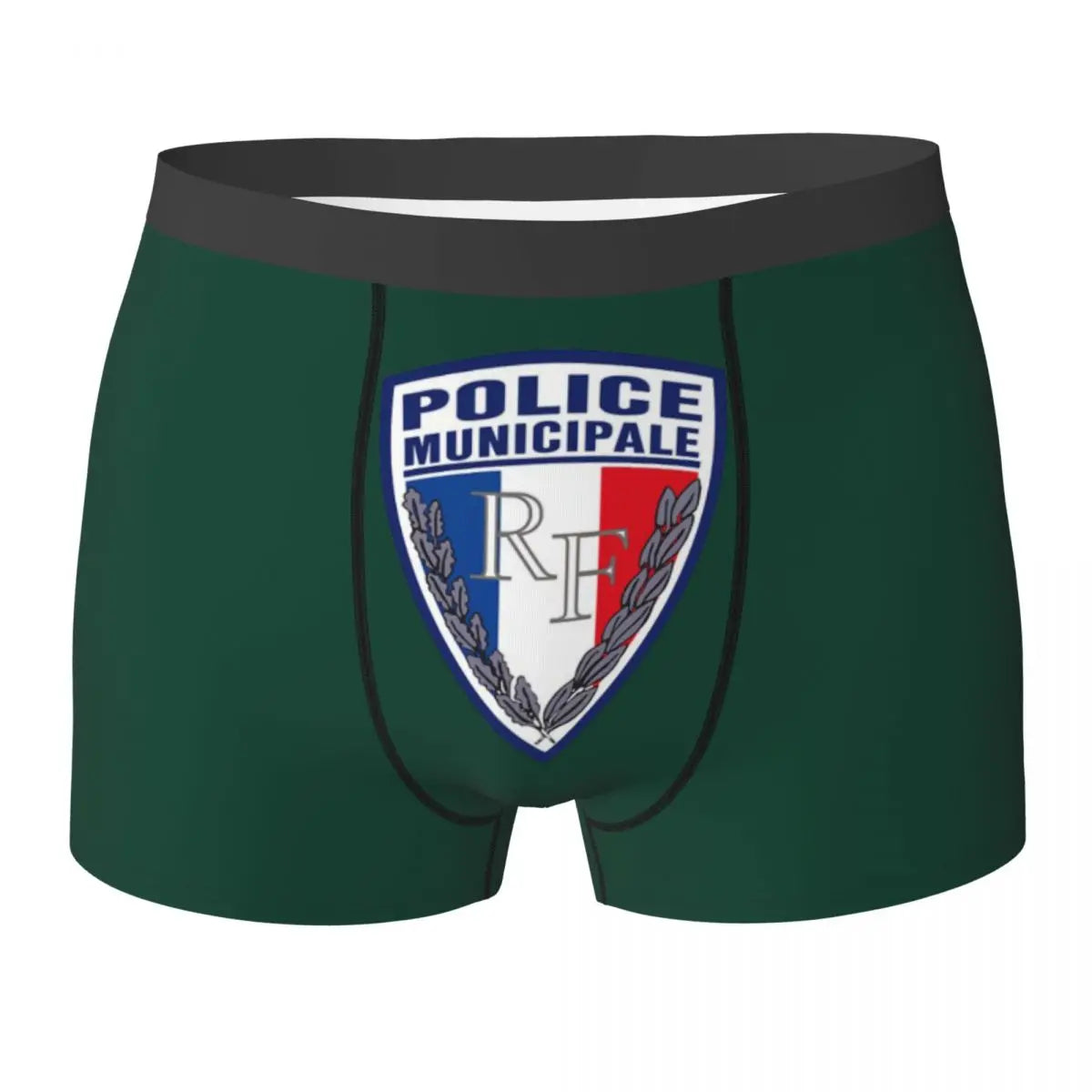 Boxer Homme Insigne Police Municipale – Sous-vêtement Original et Confortable - BLACKBEARD OUTDOOR INDUSTRIES