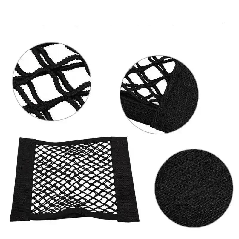 Filet de Rangement Universel Double Maille pour Coffre de Voiture – Anti-Glisse, Fixation Extincteur, Organisation Multi-Usage - BLACKBEARD OUTDOOR INDUSTRIES