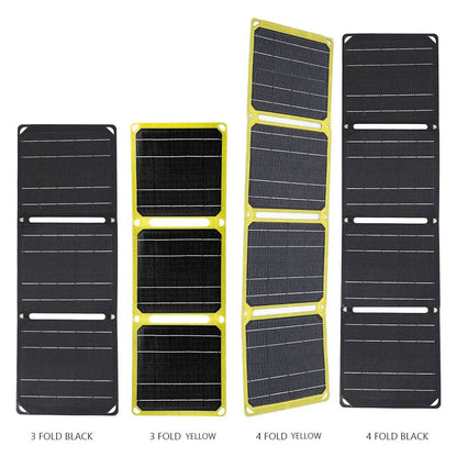 Panneau Solaire Portable Pliable VAKIND 30W/40W – 5V/18V USB-A, USB-C & DC – Étanche IP65 pour Téléphones, Powerbanks, Randonnée, Camping - BLACKBEARD OUTDOOR INDUSTRIES