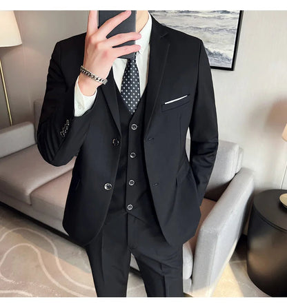 Costume Homme 3 Pièces - Élégant et Classique, Idéal pour Mariage et Événements Formels - Taille S-6XL BLACKBEARD OUTDOOR INDUSTRIES
