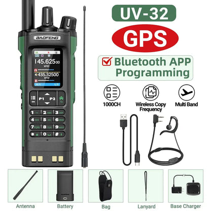 Talkie-Walkie Baofeng UV-32 – Programmation Bluetooth & GPS Intégré Ma boutique