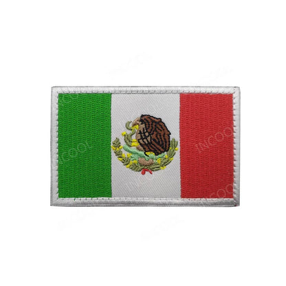 Patch Drapeaux Brodés Amérique et Caraïbes – 8×5 cm avec Velcro - BLACKBEARD OUTDOOR INDUSTRIES