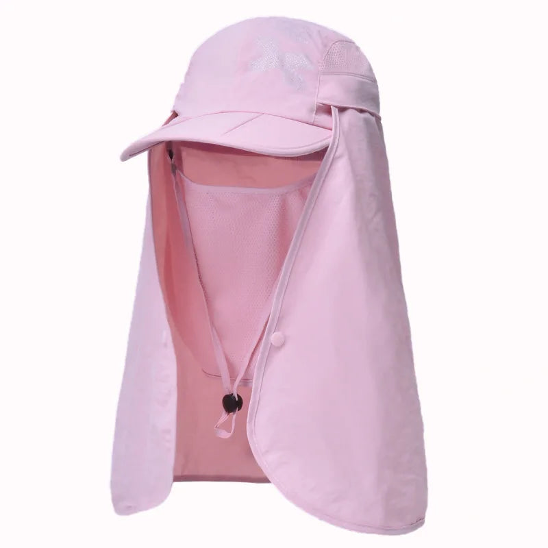 Chapeau de Protection UV d'Été – Casquette Anti-UV avec Protection du Cou et du Visage, Pliable, Séchage Rapide, Imperméable, Idéale pour Randonnée, Pêche et Activités Outdoor - BLACKBEARD OUTDOOR INDUSTRIES