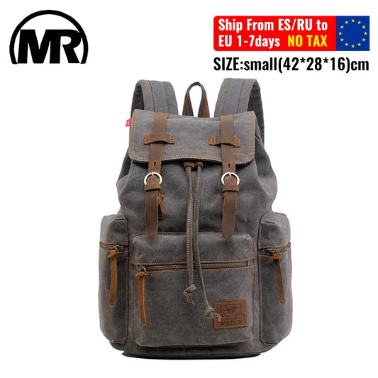 MARKROYAL Sac à Dos Vintage en Toile – Grand Format 36–55L | Compatible PC 14’’ | Unisexe - BLACKBEARD OUTDOOR INDUSTRIES