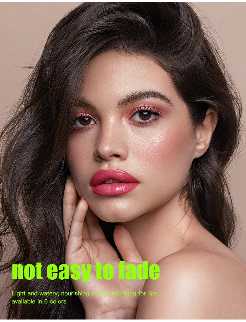 6-tone moisturizing lip gloss luminous oil lip gloss, moisturizing transparent liquid lip gloss, natural lip enhancer, make lips BLACKBEARD OUTDOOR INDUSTRIES