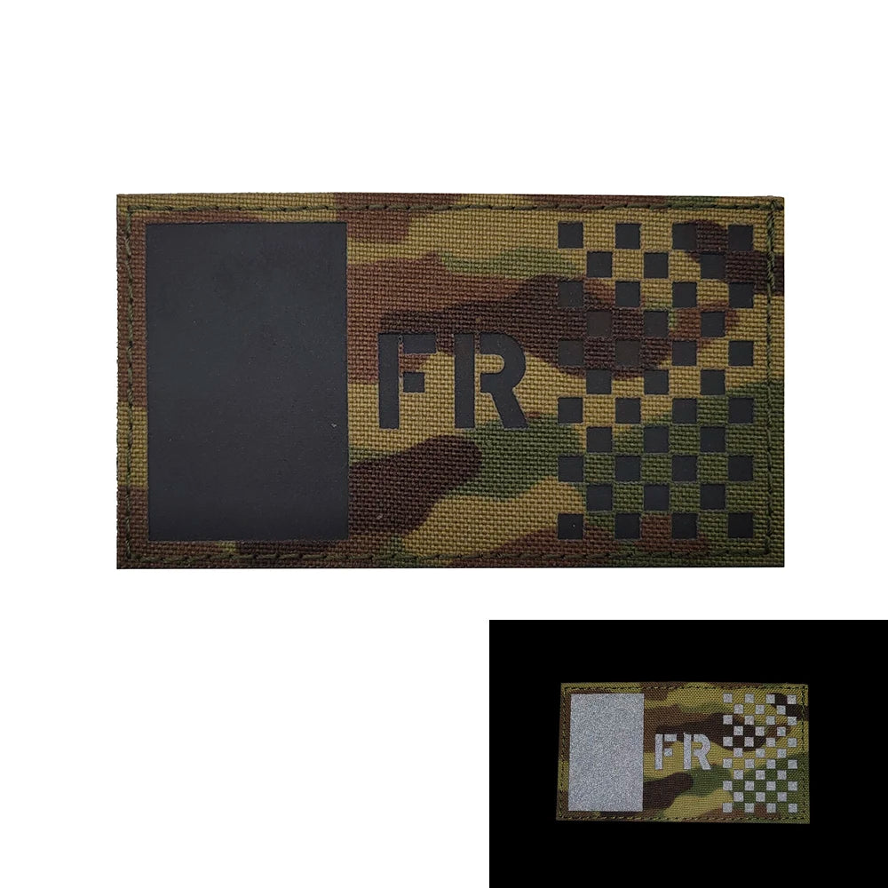 Patch Tactique France GIGN Infrared – Brodé avec Drapeau et Effet Réfléchissant IR - BLACKBEARD OUTDOOR INDUSTRIES