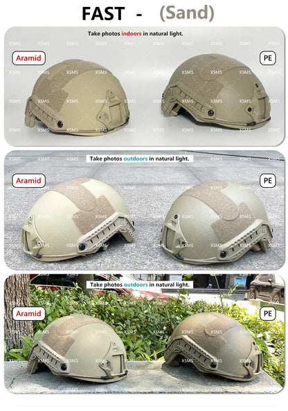 Casque Balistique Tactique ACH High-Cut NIJ III+7.62 – Casque de Sécurité Aramide FAST Wendy – Protection Ballistique NIJ IIIA - BLACKBEARD OUTDOOR INDUSTRIES
