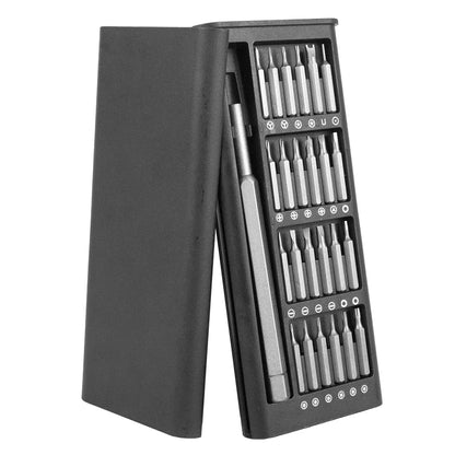 Suli Set de Tournevis de Précision Magnétique 25 en 1 / 63 en 1 – Kit Mini Outils Professionnel pour Réparation Téléphone, PC, Bricolage, avec Embouts Torx, Hex, et Plus - BLACKBEARD OUTDOOR INDUSTRIES