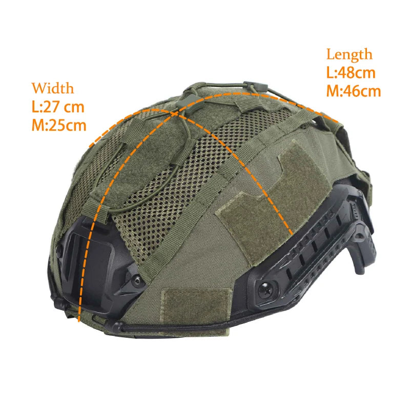 Ensemble Housse de Casque Tactique pour Casque Maritime avec Poche Batterie NVG et Housse Hybride en Maille pour Casques Bump & Balistiques - BLACKBEARD OUTDOOR INDUSTRIES
