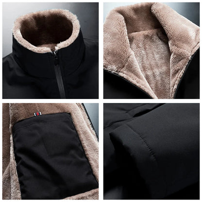 Veste Homme Hiver 2025 — Manteau Chaud Épais en Polaire Coupe Classique - BLACKBEARD OUTDOOR INDUSTRIES