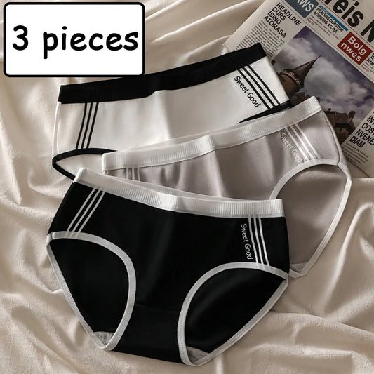 Lot de 3 Culottes Sans Coutures en Coton pour Femmes - Sous-vêtements à Taille Moyenne, Confortables et Idéales pour le Sport - BLACKBEARD OUTDOOR INDUSTRIES