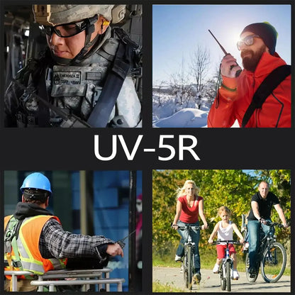 Baofeng UV-5R – Radio Bi-Bande VHF/UHF | 128 Canaux, Jusqu'à 15 km de Portée, Lampe LED et FM Ma boutique