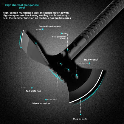 Hachette de Survie Multifonction -&nbsp; Tactique &amp; Outil Multitool pour Camping - BLACKBEARD OUTDOOR INDUSTRIES