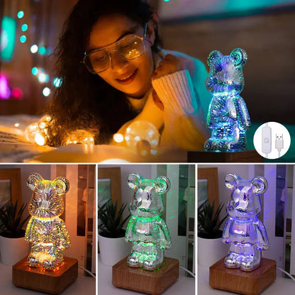 ours LED effet 3D firework Ma boutique