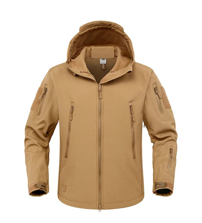 Veste Soft Shell Militaire Shark Skin – Veste Tactique Hommes, Coupe-Vent et Imperméable, Manteau Bomber à Capuche, Veste de Combat Armée pour Homme BLACKBEARD OUTDOOR INDUSTRIES