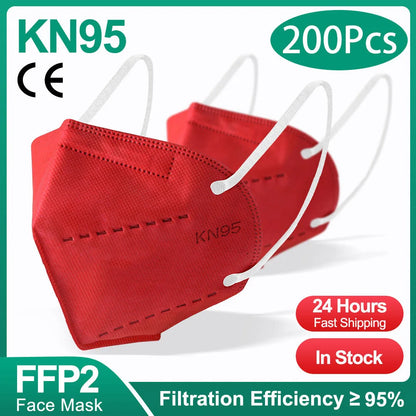 Masques FFP2 KN95 - 10 à 200 Pièces - Homologuées avec 5 Couches - BLACKBEARD OUTDOOR INDUSTRIES