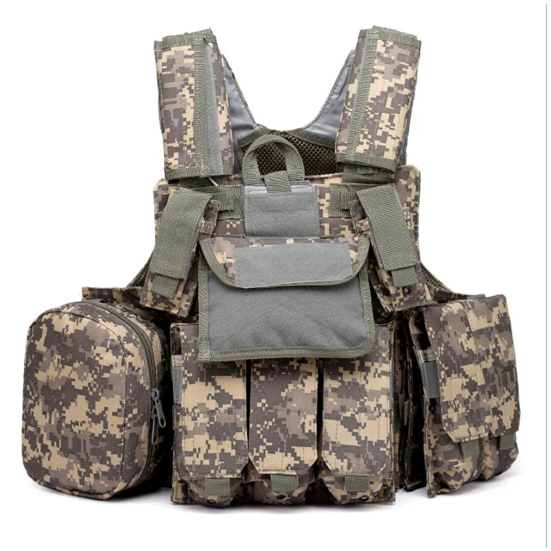 Gilet Tactique Airsoft Molle - Gilet de Combat Assaut pour Paintball, Chasse et Activités Extérieures BLACKBEARD OUTDOOR INDUSTRIES