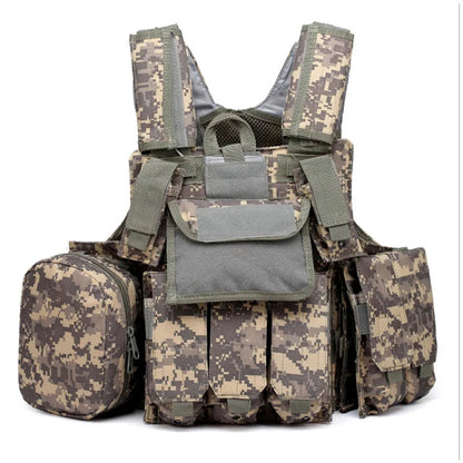 Gilet Tactique Airsoft Molle - Gilet de Combat Assaut pour Paintball, Chasse et Activités Extérieures BLACKBEARD OUTDOOR INDUSTRIES