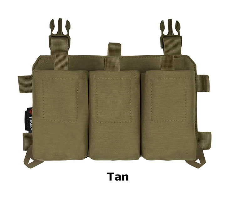 Gilet Tactique YAKEDA Triple 5.56/7.62 avec Libération Rapide et Boucle – Panneau Modulaire d'Attaque pour Équipement de Chasse Extérieure BLACKBEARD OUTDOOR INDUSTRIES