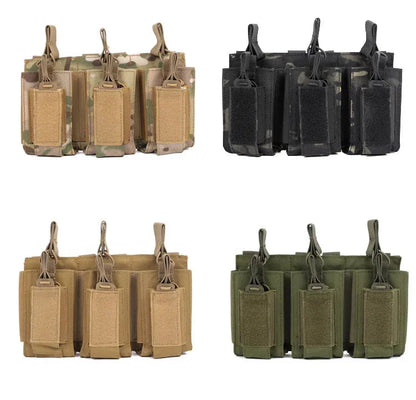 Porte chargeurs Tactical EDC Triple pour M4, M14, M16, AK, AR, Glock (Système MOLLE) BLACKBEARD OUTDOOR INDUSTRIES