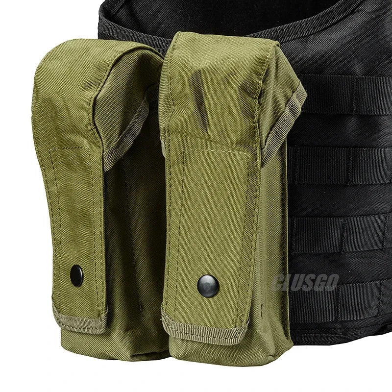 Outdoor Double AK Mag Pouch MOLLE – Porte Chargeur Double pour AK, Sac à Ceinture, Accessoires de Paintball et Chasse BLACKBEARD OUTDOOR INDUSTRIES