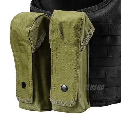 Outdoor Double AK Mag Pouch MOLLE – Porte Chargeur Double pour AK, Sac à Ceinture, Accessoires de Paintball et Chasse BLACKBEARD OUTDOOR INDUSTRIES