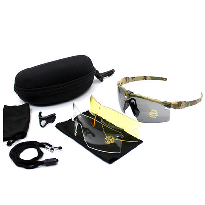 Lunettes Tactiques Militaires UV400 – Lunettes de Protection Anti-Choc – Pour Tir, Chasse, Airsoft, Cyclisme & Sports Outdoor - BLACKBEARD OUTDOOR INDUSTRIES